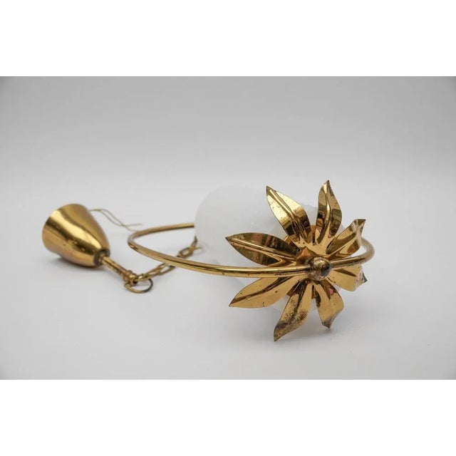 Mid-Century Modern Brass and Bubble Glass Pendant Lamp by Rupert Nikoll, Vienna, Austria, 1960s For Sale - Image 9 of 10