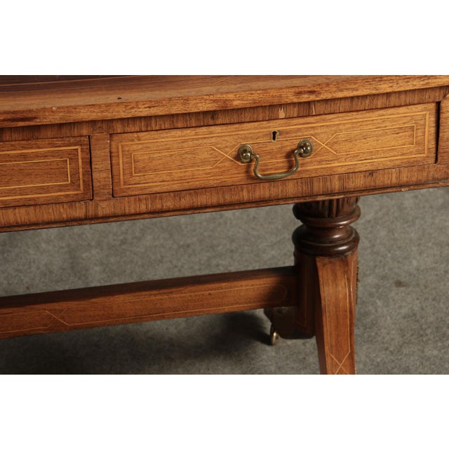 Antique English Mahogany Desk, 19th Century For Sale - Image 11 of 18