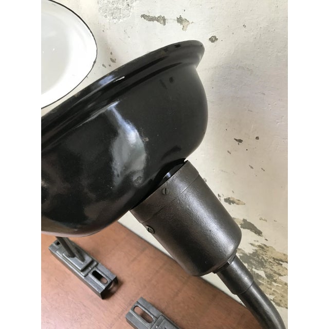 1940s French Enameled Metal Lamps, 1940s, Set of 2 For Sale - Image 5 of 15