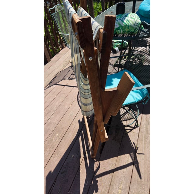 Vintage Folding Lounge Beach Chair Rocker For Sale - Image 9 of 9