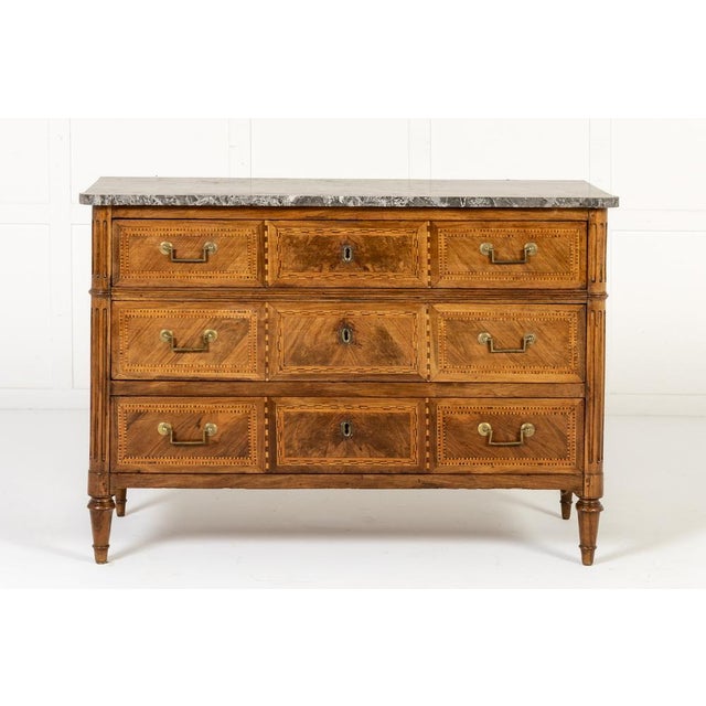 Wood 18th Century French Walnut Commode For Sale - Image 7 of 9
