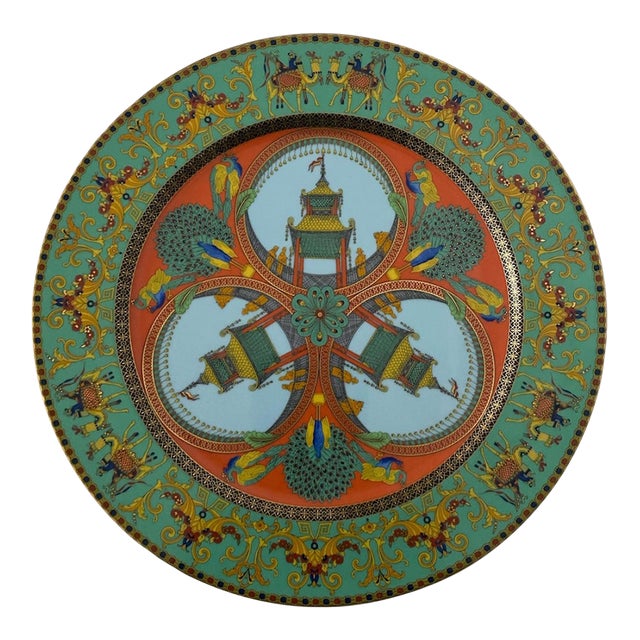 Gianni Versace for Rosenthal "Le Voyage De Marco Polo" Charger Decorative Plate For Sale