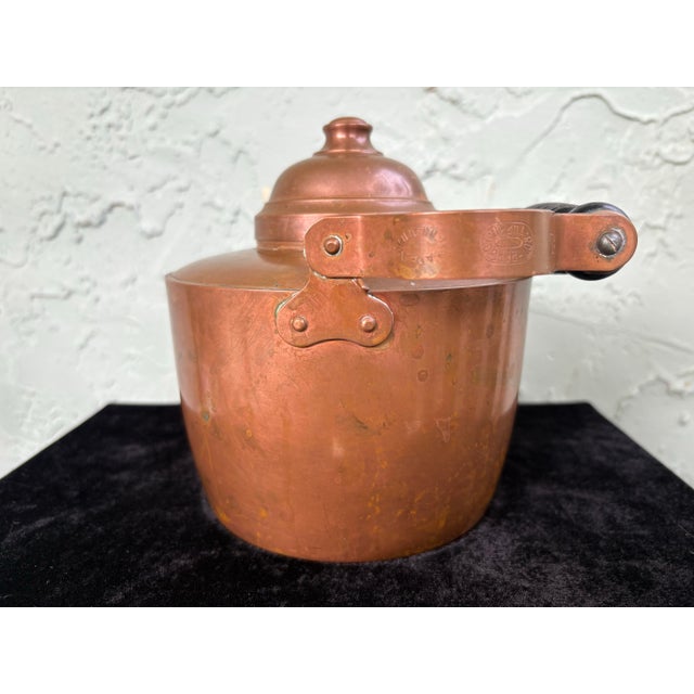 1950s Vintage Finnish Copper Kettle by Rothberg Oy, Turku – 1.8l, Mid-20th Century Scandinavian Design For Sale - Image 5 of 12
