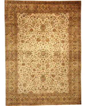Handwoven Persian Tabriz Style Area Rug 9'0"×12'4"