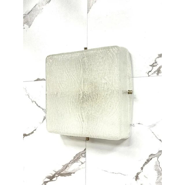 Vintage Wall Lamp in Glass from Kalmar, 1960s For Sale - Image 3 of 8