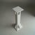 Tall Amsterdam School Pedestal in White Paint, 1920s For Sale - Image 4 of 16