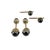 Mid 20th Century Mid 20th Century Tiffany & Co. Schlumberger 14k & Hematite Acorn Cufflink & Shirt Stud Set - 4 Pieces For Sale - Image 5 of 8