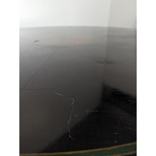 Regency Style Round Dining Table in Black Lacquer For Sale - Image 12 of 13
