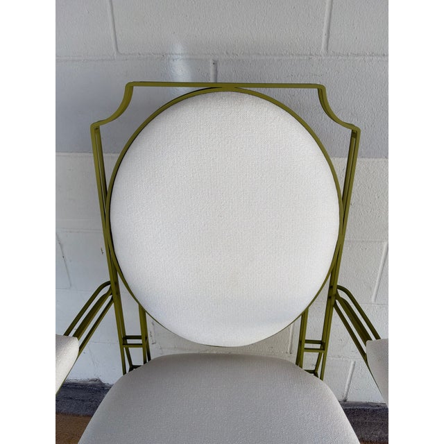 Metal Jonathan Charles Xo Arm Chairs / Pair For Sale - Image 7 of 10