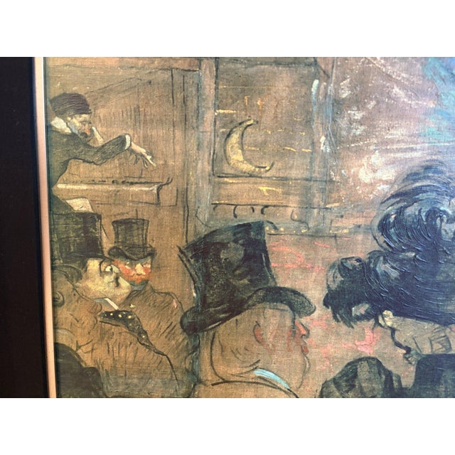 Late 20th Century Late 20th Century Toulouse-Lautrec "The Moorish Dance" Brushstrokes Museum Replica on Canvas, Numbered 64/980, Framed For Sale - Image 5 of 8