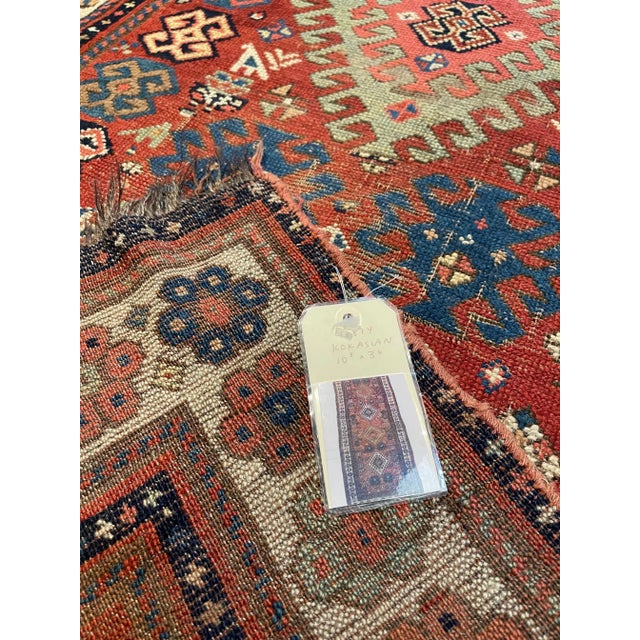 Antique Caucasian Runner Rug - 10'8'' X 3'6'' For Sale In Los Angeles - Image 6 of 7
