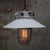 Industrial hanging lamp by industria rotterdam cast aluminium and clear glass e27 / e26 this piece has an attribution...