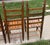 Early 1900s Ladderback and Slat Seat Dining Chairs, Set of 4 For Sale - Image 12 of 13