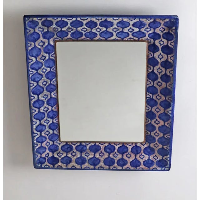 Glass Mirror from Michael Andersen Ceramic, 1960s For Sale - Image 7 of 8