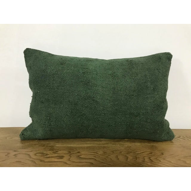 Turkish Tribal Handmade Hemp Lumbar Pillow For Sale In Phoenix - Image 6 of 6