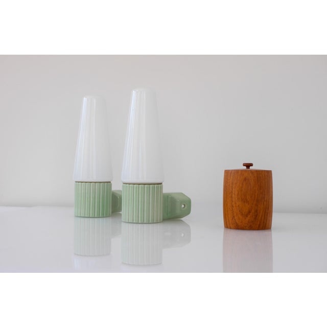 Lime Wall Sconces by Hans-Agne Jakobsson for Ifö, 1965, Set of 2 For Sale - Image 8 of 14
