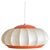 1960s Mid-Century Modern Italian Orange Cocoon Pendant For Sale - Image 11 of 12