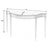 Traditional Chester 54 in. W Demilune Wood Traditional Console Table, Light Brown Burl For Sale - Image 3 of 8