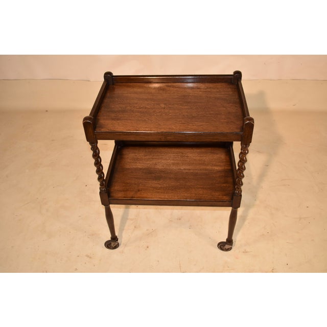 Wood English Edwardian Drinks Cart, Circa 1900 For Sale - Image 7 of 8