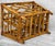 Vintage Coastal Rattan Chinoiserie Rattan Record Holder Magazine Rack For Sale - Image 10 of 10