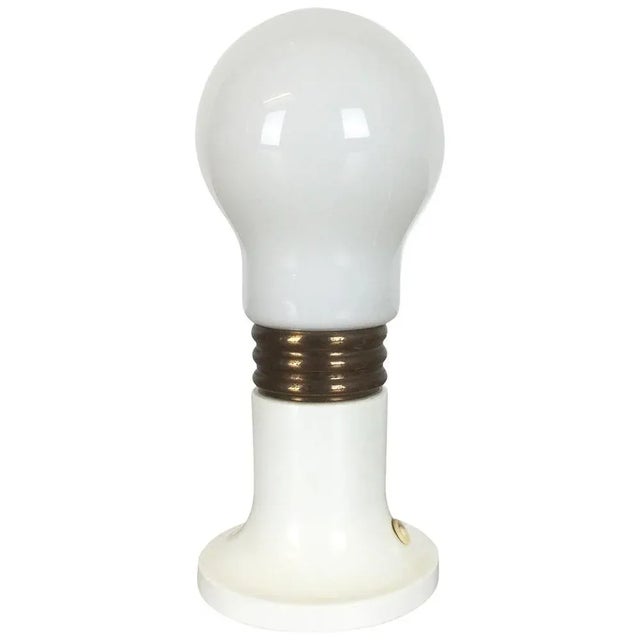 Small Italian Modernist Glass Bulb Table Lamp, Italy, 1970s For Sale - Image 10 of 10