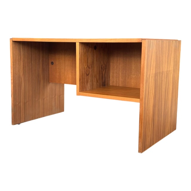 1970s -Century Danish Modern Teak Writing Desk With Open Shelf For Sale - Image 15 of 15