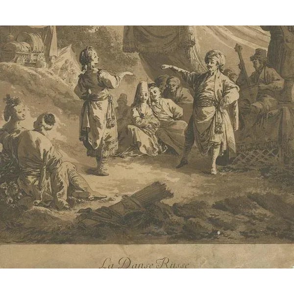 Jean Baptist Le Prince, Russian Dance, 1769, Print For Sale - Image 3 of 5