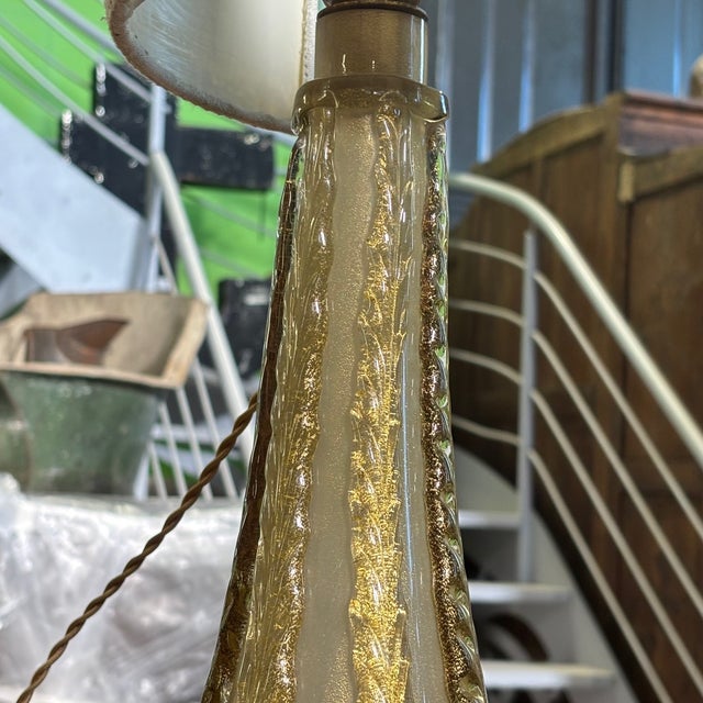 Glass Vintage Murano Lamps by Ercole Barovier, 1950s, Set of 2 For Sale - Image 7 of 18