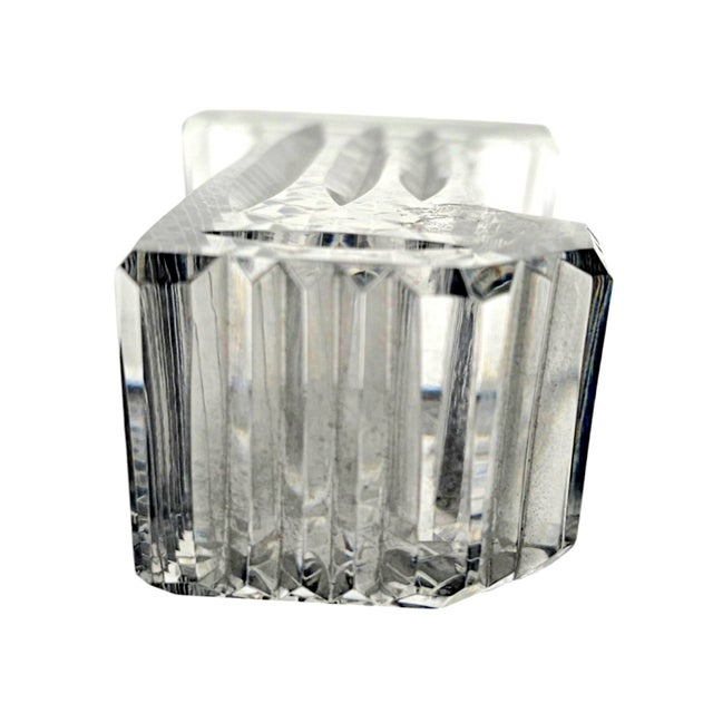 Waterford Crystal Number 1 Hand Cut Lead Crystal Paperweight, 5", Ireland For Sale - Image 10 of 12