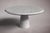 Postmodern Castle Italian Carrara Marble Round Dining Table 60" For Sale - Image 3 of 5