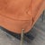 Terra Cotta New Pacific Direct Modern Lounge Chair With Brass Legs, Rust Velvet For Sale - Image 8 of 9