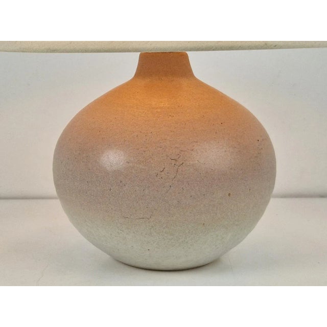 Vintage Scandinavian Stoneware Table Lamp, 1960s For Sale - Image 3 of 8