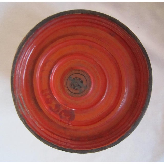 Red Antique Chinese Red Lacquer Boxes, Set of 2 For Sale - Image 8 of 8