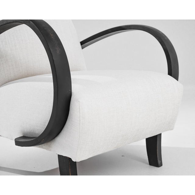 Early 20th Century 1930s Czech Wooden Armchair by J. Halabala For Sale - Image 5 of 5