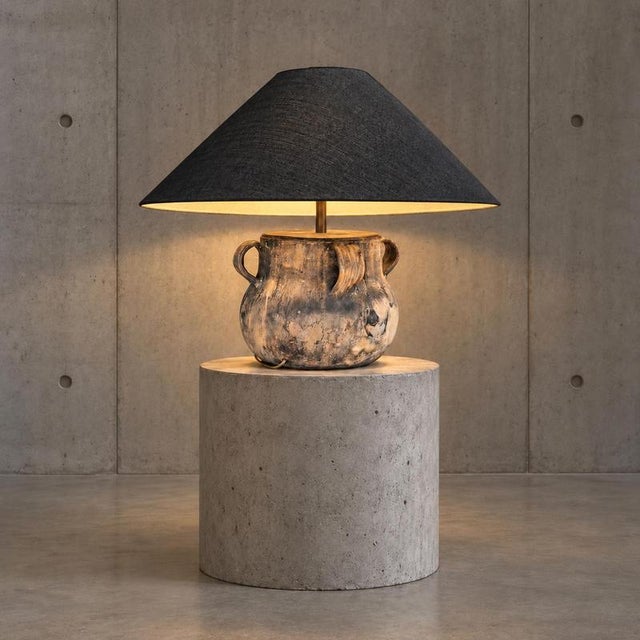 Large Vase Lamp from Vallauris, 1970s For Sale - Image 8 of 8