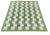 Handmade Cotton Vegetable Dyed Moss Green and White Striped Block Rug 8'x10' For Sale - Image 10 of 10