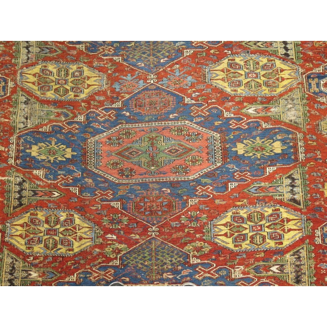 19th Century Tribal Soumac Flat-weave - 7'3" x 8'8" For Sale In New York - Image 6 of 8