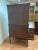 Wood Federal Style Inlaid Mahogany Bubble GlassTambour Front Desk With Bookcase Top With Keys. Circa 1900s. For Sale - Image 7 of 12