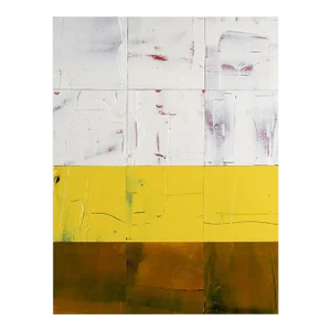 Contemporary Abstract Acrylic on Paper Mounted on Wood Panel Painting "Some Velvet Morning" by Matthew Langley