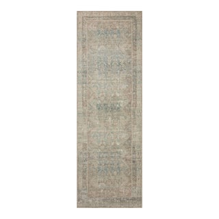 Angela Rose x Loloi Aubrey Rug Jade / Natural 2'-6" x 7'-6" Runner Rug For Sale