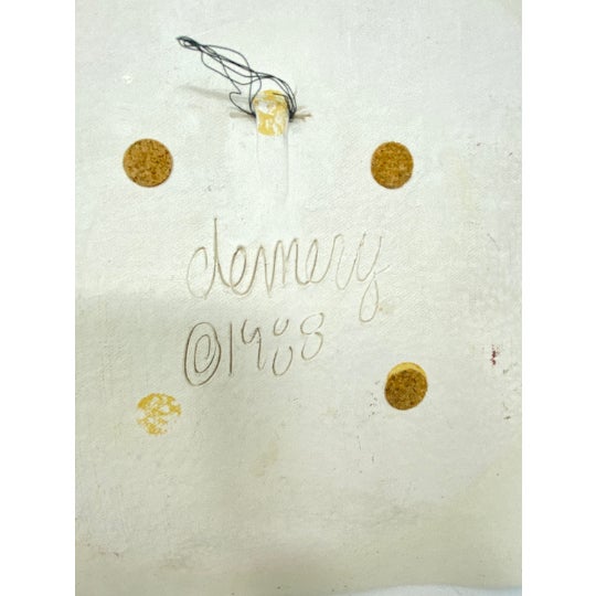 1988 Barbara Demery Ceramic Glazed Clay Pottery House Wall Hanging Plate Platter For Sale In Chicago - Image 6 of 10