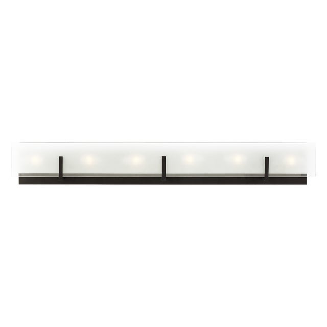 Modern Sean Lavin By Visual Comfort Studio Syll 6-Light Bath Fixture in Midnight Black For Sale - Image 3 of 3