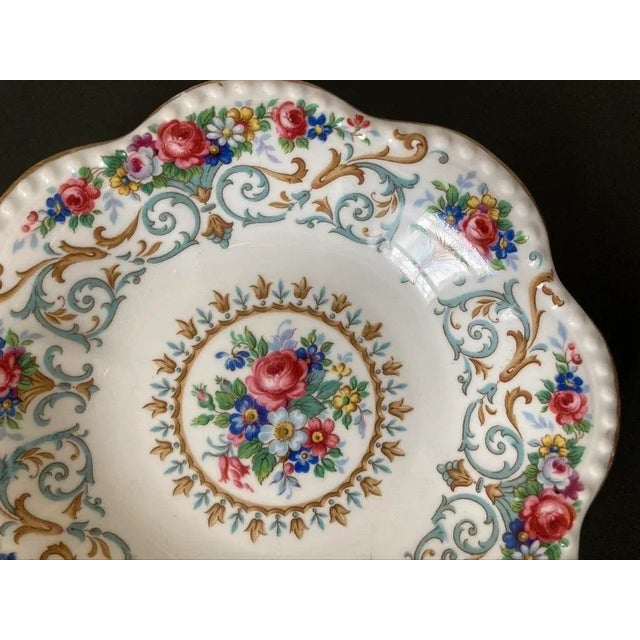 Early 20th Century Early 20th Century English Red Roses Porcelain Jewelry Dish For Sale - Image 5 of 18