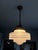 1930s Pendant Light With Glass Globe and Brass Canopy For Sale In Greenville, SC - Image 6 of 7
