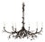 Warm Black Lennox Branching Leaf Chandelier For Sale