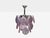 Glass Mid-Century Modern, Purple Shell Motif Murano Glass, Pendant Light, 1960s For Sale - Image 7 of 8