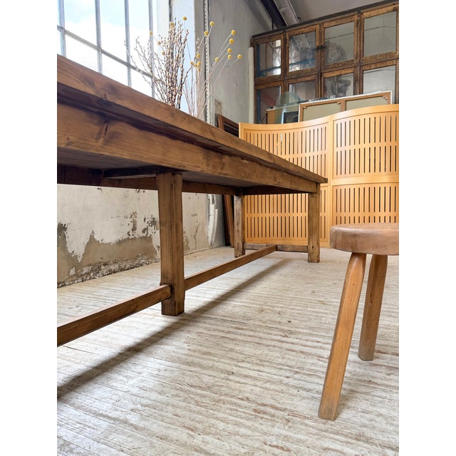 Vintag Farmhouse Table in Pine, 1960s For Sale - Image 15 of 18