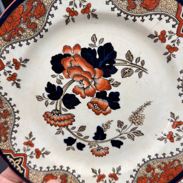 A Set of 4 Antique Doulton’s Alma Pattern Plates, Circa 1880’s For Sale - Image 9 of 12