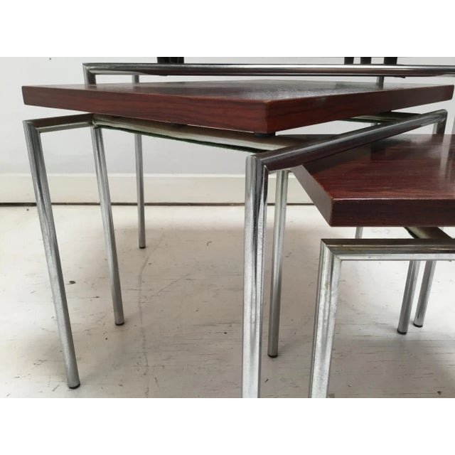 Wood Dutch Palissander Nesting Tables, 1960s, Set of 3 For Sale - Image 7 of 11