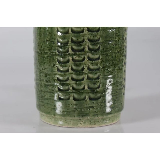 Mid-Century Glazed Ceramic Table Lamp by Per Linnemann-Schmidt for Palshus, Denmark, 1960s For Sale - Image 9 of 11